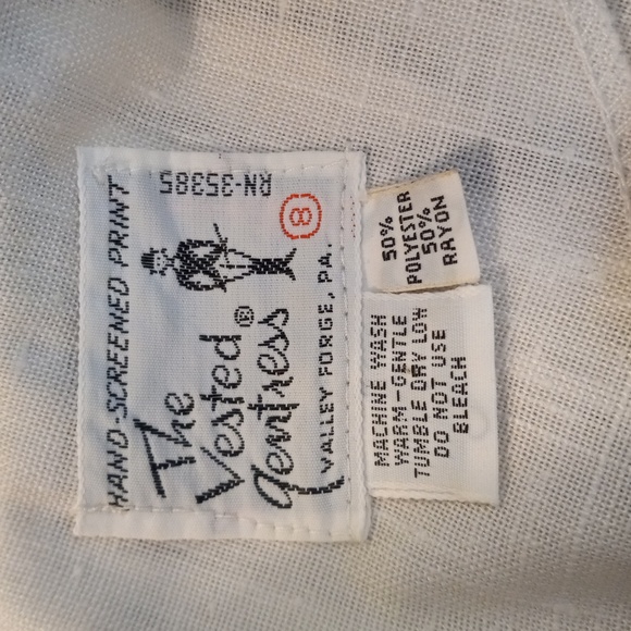 The Vested Gentress 8 Dress Brown White Floral Vintage 70's 80's - Picture 2 of 8